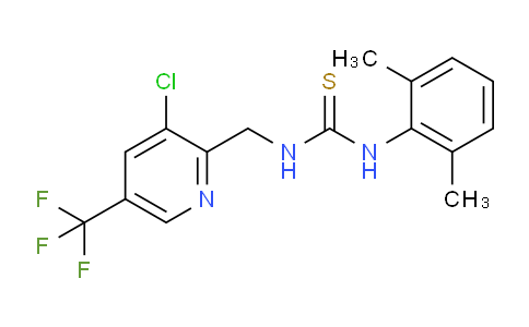 1-((3-Chloro-5-(trifluoromethyl)pyridin-2-yl)methyl)-3-(2,6-dimethylphenyl)thiourea