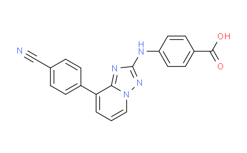 4-((8-(4-Cyanophenyl)-[1,2,4]triazolo[1,5-a]pyridin-2-yl)amino)benzoic acid
