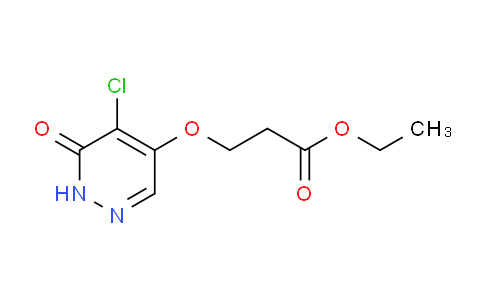 Ethyl 3-((5-chloro-6-oxo-1,6-dihydropyridazin-4-yl)oxy)propanoate