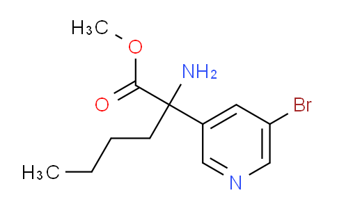 AM242022 | 856886-54-9 | Methyl 2-amino-2-(5-bromopyridin-3-yl)hexanoate