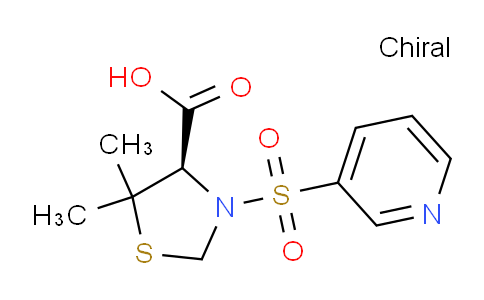 (R)-5,5-Dimethyl-3-(pyridin-3-ylsulfonyl)thiazolidine-4-carboxylic acid