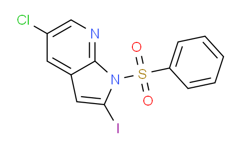 AM242134 | 1227268-73-6 | 5-Chloro-2-iodo-1-(phenylsulfonyl)-1H-pyrrolo[2,3-b]pyridine