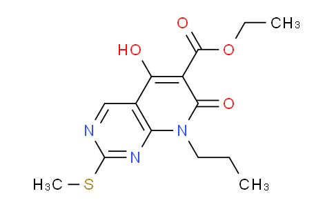 AM242267 | 76360-85-5 | Ethyl 5-hydroxy-2-(methylthio)-7-oxo-8-propyl-7,8-dihydropyrido[2,3-d]pyrimidine-6-carboxylate