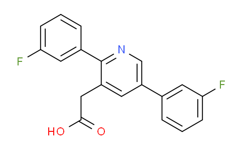 2,5-Bis(3-fluorophenyl)pyridine-3-acetic acid