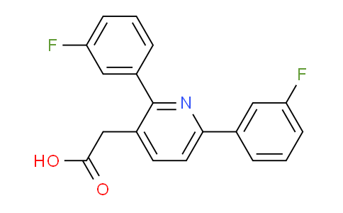 2,6-Bis(3-fluorophenyl)pyridine-3-acetic acid