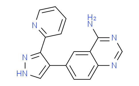 6-(3-(Pyridin-2-yl)-1H-pyrazol-4-yl)quinazolin-4-amine