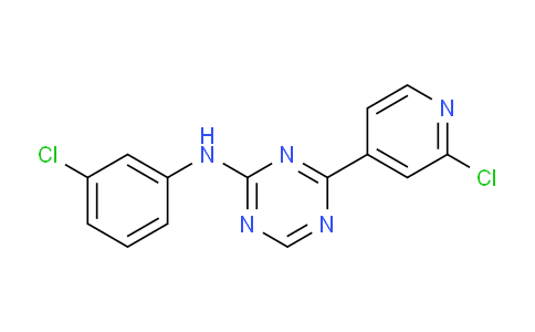 N-(3-Chlorophenyl)-4-(2-chloropyridin-4-yl)-1,3,5-triazin-2-amine