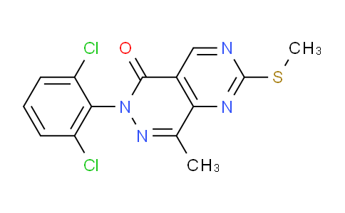 6-(2,6-Dichlorophenyl)-8-methyl-2-(methylthio)pyrimido[4,5-d]pyridazin-5(6H)-one