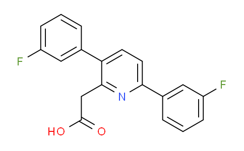 3,6-Bis(3-fluorophenyl)pyridine-2-acetic acid