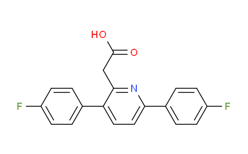 3,6-Bis(4-fluorophenyl)pyridine-2-acetic acid