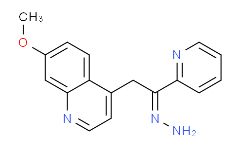4-(2-Hydrazono-2-(pyridin-2-yl)ethyl)-7-methoxyquinoline