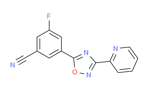 3-Fluoro-5-(3-(pyridin-2-yl)-1,2,4-oxadiazol-5-yl)benzonitrile