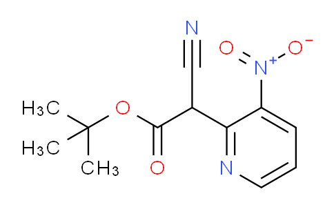AM242570 | 123846-70-8 | tert-Butyl 2-cyano-2-(3-nitropyridin-2-yl)acetate