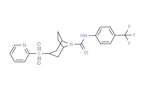 AM242588 | 1170321-92-2 | 3-(Pyridin-2-ylsulfonyl)-N-(4-(trifluoromethyl)phenyl)-8-azabicyclo[3.2.1]octane-8-carboxamide