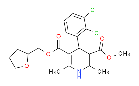 AM242652 | 222988-56-9 | 3-Methyl 5-((tetrahydrofuran-2-yl)methyl) 4-(2,3-dichlorophenyl)-2,6-dimethyl-1,4-dihydropyridine-3,5-dicarboxylate