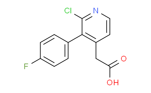 2-Chloro-3-(4-fluorophenyl)pyridine-4-acetic acid