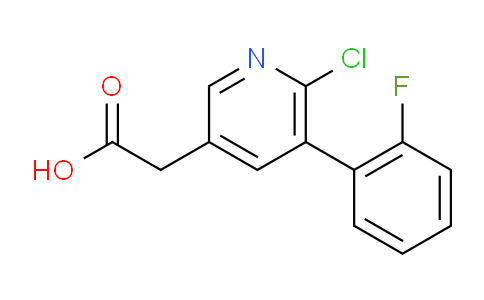 6-Chloro-5-(2-fluorophenyl)pyridine-3-acetic acid
