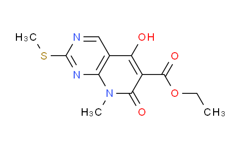 Ethyl 5-hydroxy-8-methyl-2-(methylthio)-7-oxo-7,8-dihydropyrido[2,3-d]pyrimidine-6-carboxylate