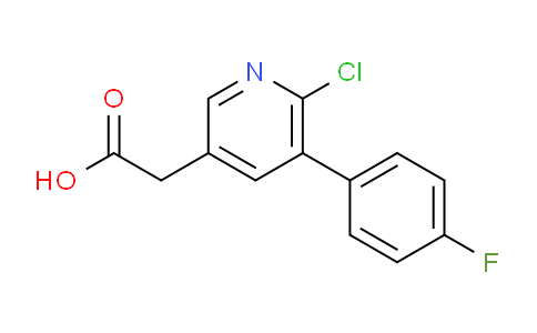 6-Chloro-5-(4-fluorophenyl)pyridine-3-acetic acid