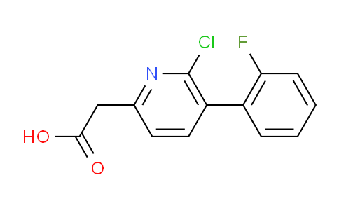 6-Chloro-5-(2-fluorophenyl)pyridine-2-acetic acid