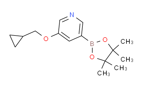 AM242762 | 1257553-87-9 | 3-(Cyclopropylmethoxy)-5-(4,4,5,5-tetramethyl-1,3,2-dioxaborolan-2-yl)pyridine