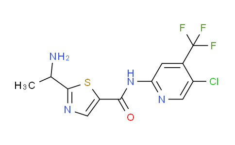 AM242781 | 1095823-56-5 | 2-(1-Aminoethyl)-N-(5-chloro-4-(trifluoromethyl)pyridin-2-yl)thiazole-5-carboxamide