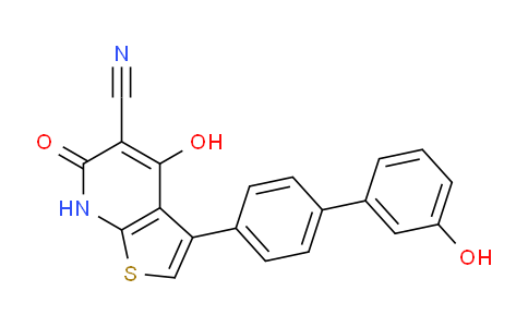 4-Hydroxy-3-(3'-hydroxy-[1,1'-biphenyl]-4-yl)-6-oxo-6,7-dihydrothieno[2,3-b]pyridine-5-carbonitrile