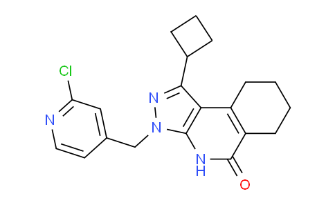 AM242903 | 1951439-42-1 | 3-((2-Chloropyridin-4-yl)methyl)-1-cyclobutyl-6,7,8,9-tetrahydro-3H-pyrazolo[3,4-c]isoquinolin-5(4H)-one