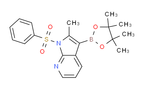 AM242960 | 943324-08-1 | 2-Methyl-1-(phenylsulfonyl)-3-(4,4,5,5-tetramethyl-1,3,2-dioxaborolan-2-yl)-1H-pyrrolo[2,3-b]pyridine