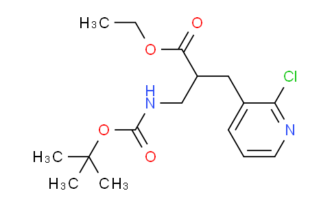 Ethyl 3-((tert-butoxycarbonyl)amino)-2-((2-chloropyridin-3-yl)methyl)propanoate