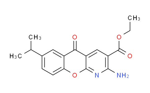 Ethyl 2-amino-7-isopropyl-5-oxo-5H-chromeno[2,3-b]pyridine-3-carboxylate