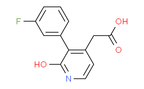 3-(3-Fluorophenyl)-2-hydroxypyridine-4-acetic acid