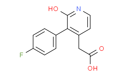 3-(4-Fluorophenyl)-2-hydroxypyridine-4-acetic acid