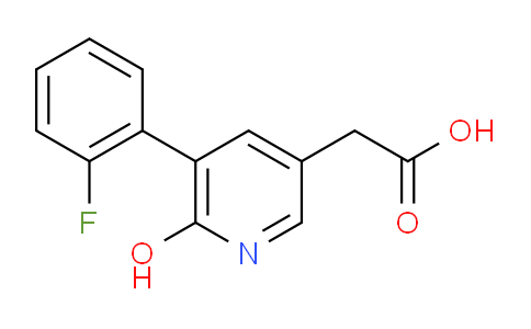 5-(2-Fluorophenyl)-6-hydroxypyridine-3-acetic acid