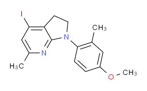 4-Iodo-1-(4-methoxy-2-methylphenyl)-6-methyl-2,3-dihydro-1H-pyrrolo[2,3-b]pyridine