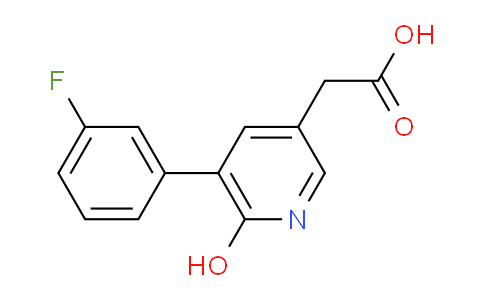 5-(3-Fluorophenyl)-6-hydroxypyridine-3-acetic acid
