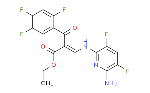Ethyl amino-3,5-difluoropyridin-2-yl)amino)-2-(2,4,5-trifluorobenzoyl)acrylate