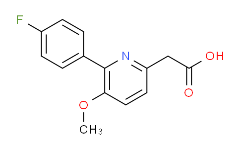 6-(4-Fluorophenyl)-5-methoxypyridine-2-acetic acid