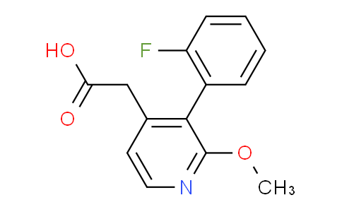 3-(2-Fluorophenyl)-2-methoxypyridine-4-acetic acid