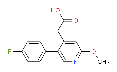 5-(4-Fluorophenyl)-2-methoxypyridine-4-acetic acid