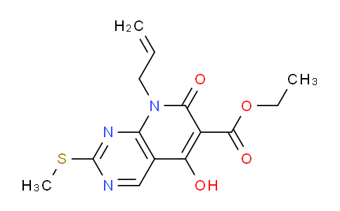 AM243400 | 76360-94-6 | Ethyl 8-allyl-5-hydroxy-2-(methylthio)-7-oxo-7,8-dihydropyrido[2,3-d]pyrimidine-6-carboxylate