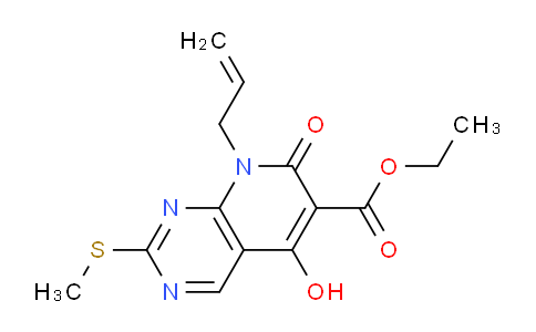 Ethyl 8-allyl-5-hydroxy-2-(methylthio)-7-oxo-7,8-dihydropyrido[2,3-d]pyrimidine-6-carboxylate