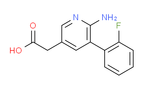 6-Amino-5-(2-fluorophenyl)pyridine-3-acetic acid
