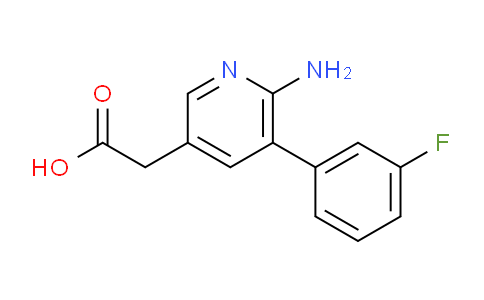 6-Amino-5-(3-fluorophenyl)pyridine-3-acetic acid