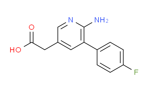 6-Amino-5-(4-fluorophenyl)pyridine-3-acetic acid