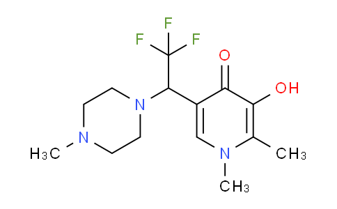 AM243499 | 1259680-61-9 | 3-Hydroxy-1,2-dimethyl-5-(2,2,2-trifluoro-1-(4-methylpiperazin-1-yl)ethyl)pyridin-4(1H)-one