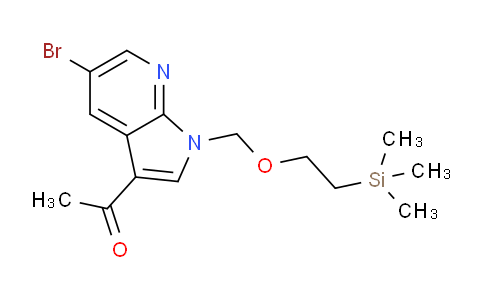 1-(5-Bromo-1-((2-(trimethylsilyl)ethoxy)methyl)-1H-pyrrolo[2,3-b]pyridin-3-yl)ethanone