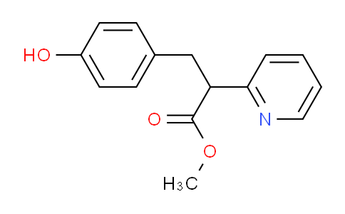Methyl 3-(4-hydroxyphenyl)-2-(pyridin-2-yl)propanoate
