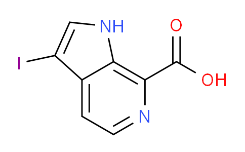 3-Iodo-1H-pyrrolo[2,3-c]pyridine-7-carboxylic acid