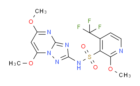 N-(5,7-Dimethoxy-[1,2,4]triazolo[1,5-a]pyrimidin-2-yl)-2-methoxy-4-(trifluoromethyl)pyridine-3-sulfonamide